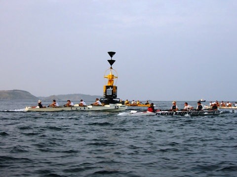 Ocean rowing action Lower Heads Race © Julie Duquemin